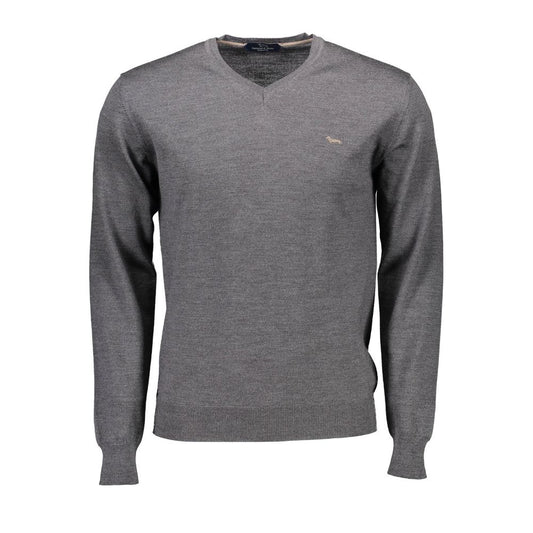 Harmont &amp; Blaine Gray Wool Men Sweater