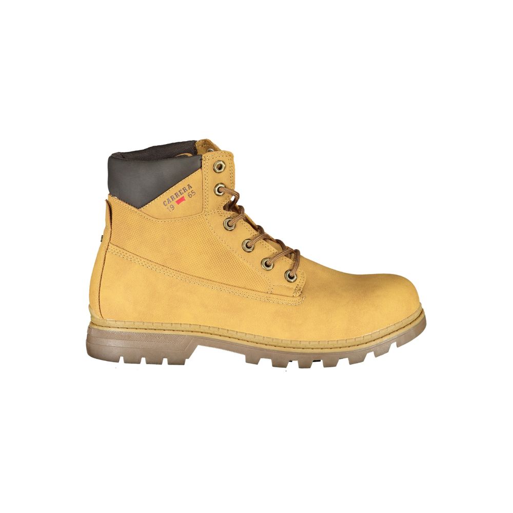 Carrera – leuchtend gelbe Schnürstiefel mit Logo-Detail