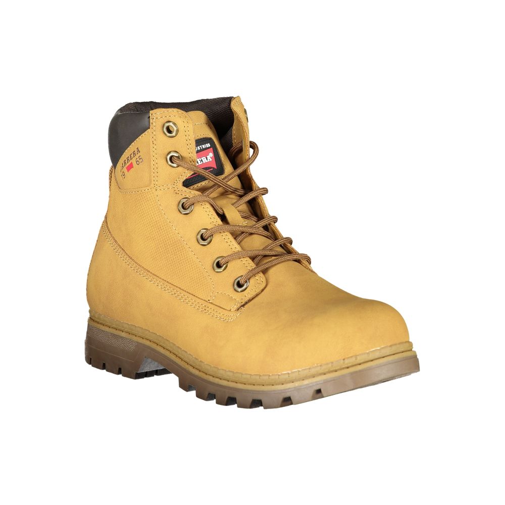 Carrera – leuchtend gelbe Schnürstiefel mit Logo-Detail