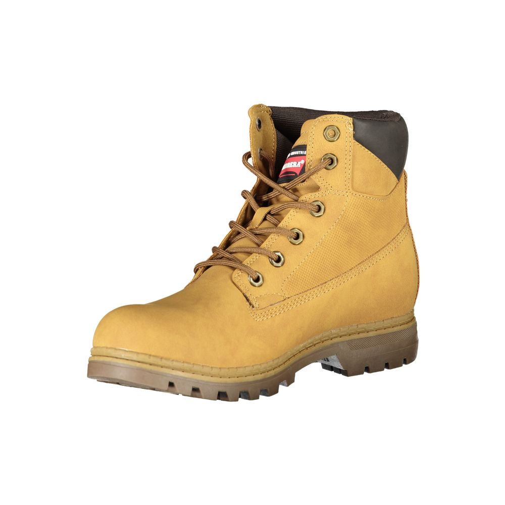 Carrera – leuchtend gelbe Schnürstiefel mit Logo-Detail