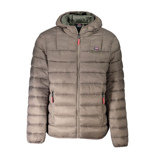 Norwegen 1963 Braune Polyamid-Herrenjacke