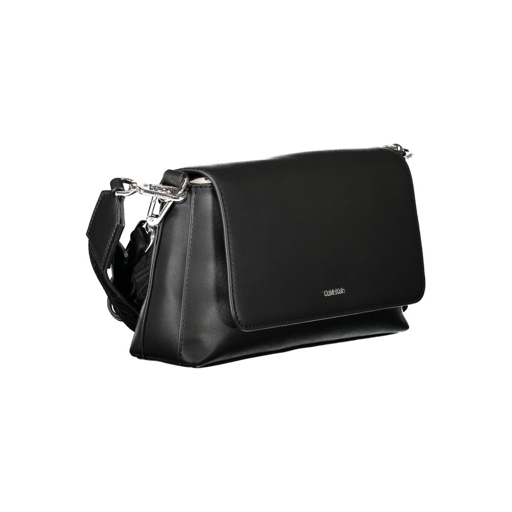 Calvin Klein Schwarze Polyester-Damenhandtasche