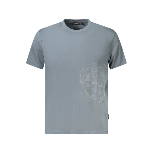 Napapijri Gray Cotton Men T-Shirt