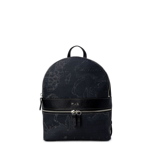 Alviero Martini First Class Black Leather Backpack