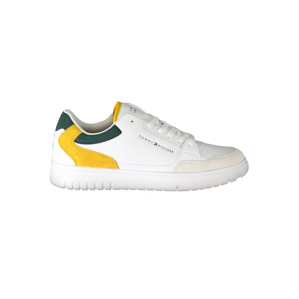 Tommy Hilfiger – Weiße Polyethylen-Sneaker für Herren