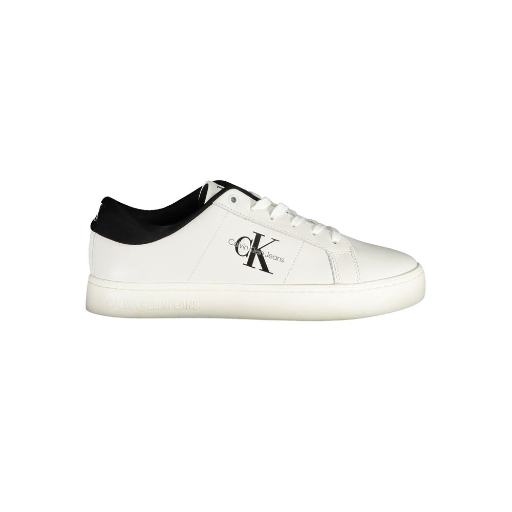 Calvin Klein – Weißer Polyester-Sneaker