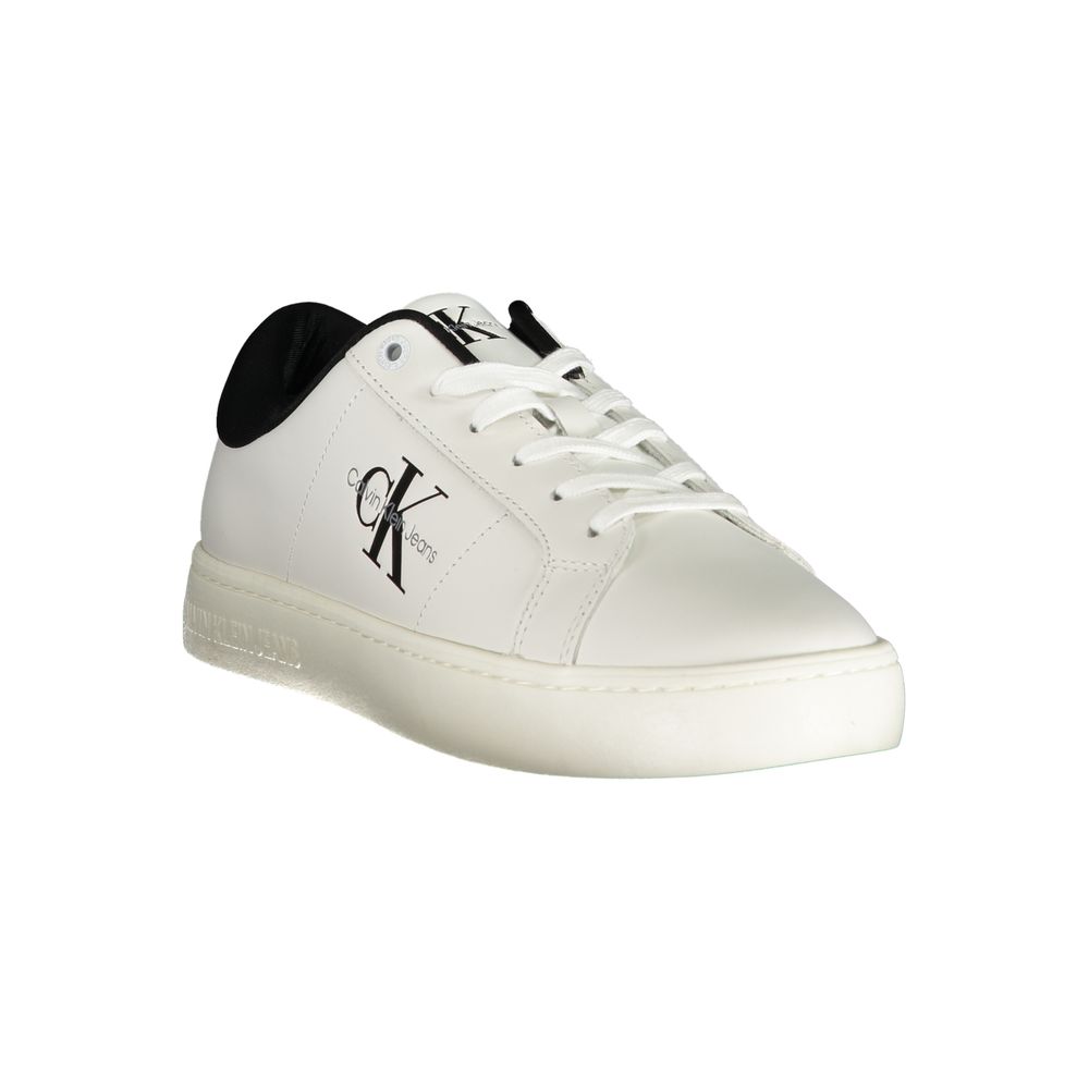Calvin Klein – Weißer Polyester-Sneaker