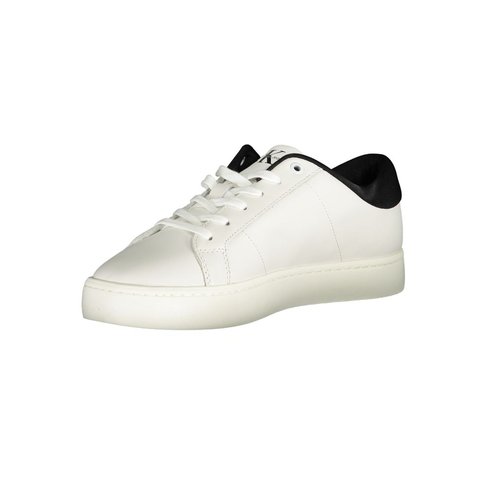 Calvin Klein – Weißer Polyester-Sneaker