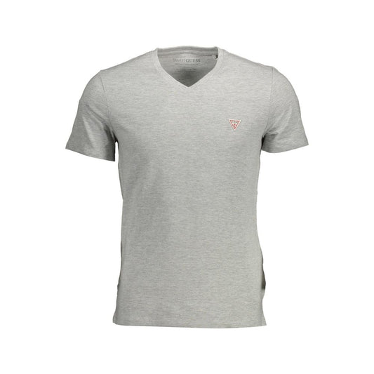 Guess Jeans Gray Cotton Men T-Shirt