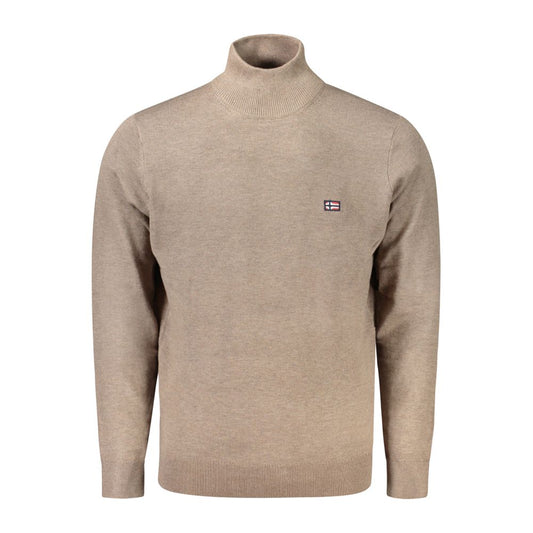 Norwegen 1963 Brauner Polyamid-Herrenpullover