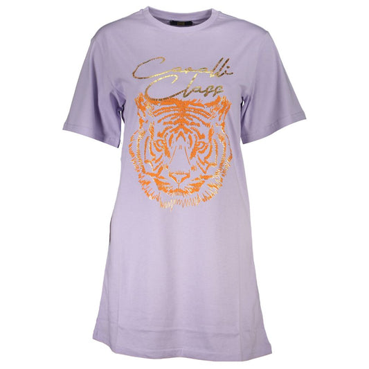 Cavalli Class Lila Baumwolltop für Damen