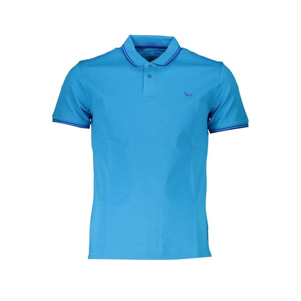 Harmont &amp; Blaine Chic Hellblaues Baumwollpolo