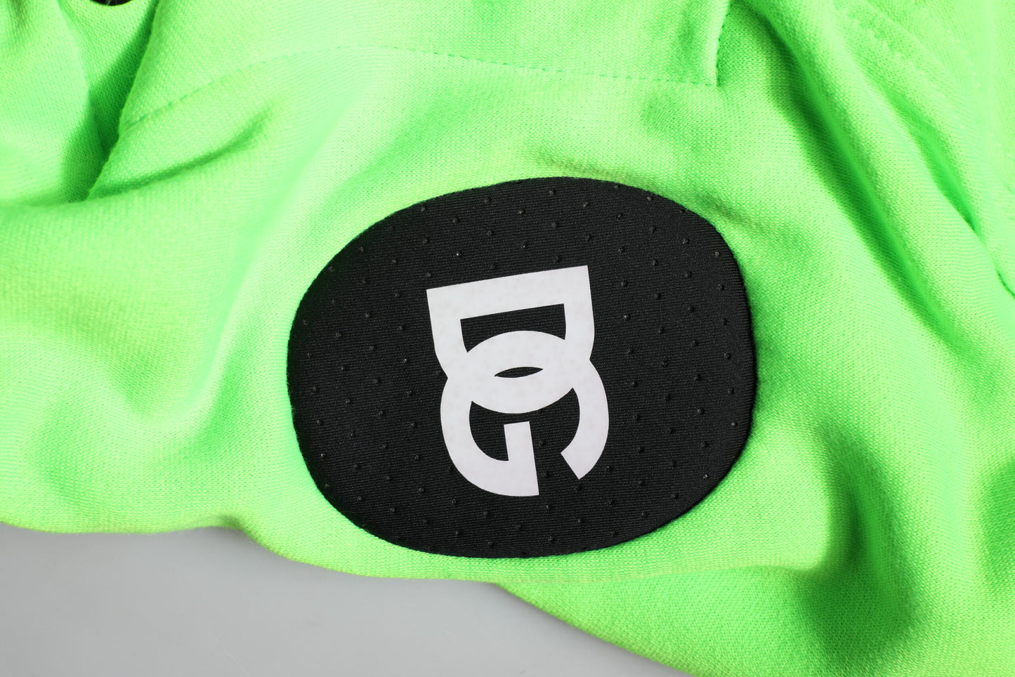 Dolce &amp; Gabbana Grüner Polyester-Sportwestenpullover mit Kapuze