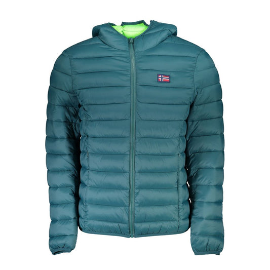 Norwegen 1963 Elegante grüne Kapuzenjacke mit mehreren Taschen