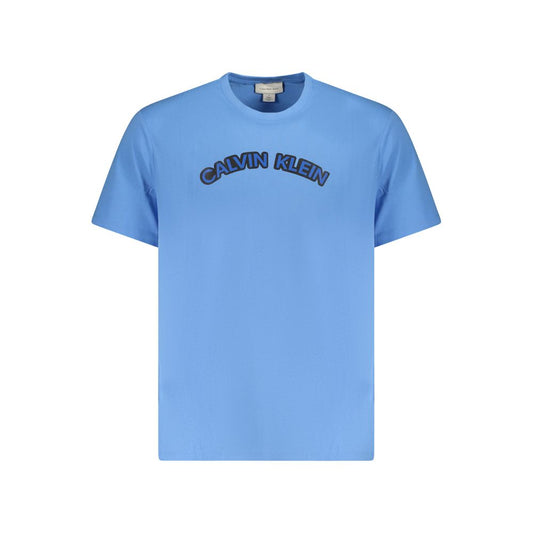 Calvin Klein Hellblaues Baumwoll-T-Shirt für Herren