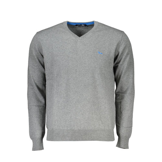 Harmont & Blaine Gray Cotton Men Sweater