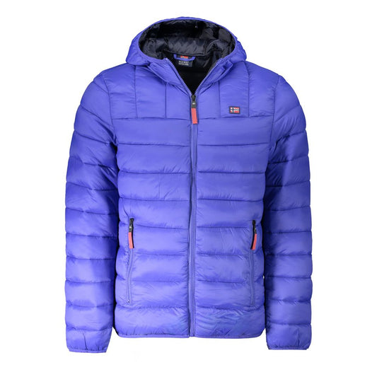 Norwegen 1963 Blaue Polyamid-Herrenjacke