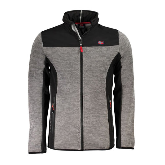 Norwegen 1963 Graue Polyester-Herrenjacke