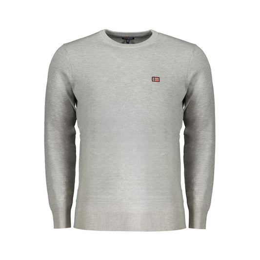 Norwegen 1963 Grauer Wollpullover für Herren