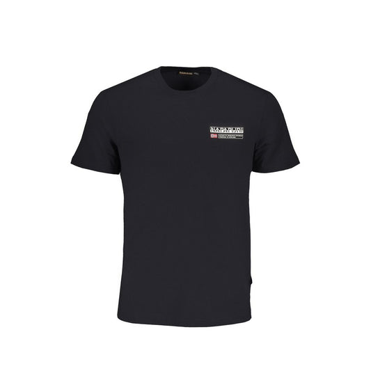 Napapijri Schwarzes Baumwoll-T-Shirt