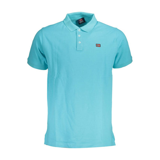 Norway 1963 Light Blue Cotton Men Polo Shirt