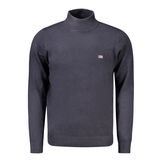 Norwegen 1963 Blauer Polyamid-Herrenpullover