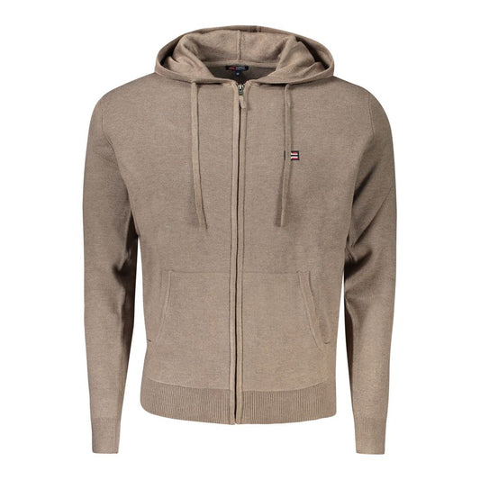 Norway 1963 Braune Strickjacke aus Polyamid für Herren