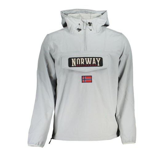 Norwegen 1963 Graue Softshell-Kapuzenjacke