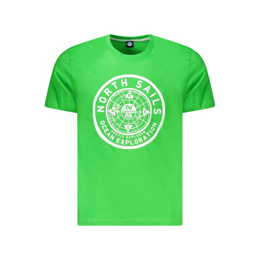 North Sails Herren T-Shirt aus grüner Baumwolle