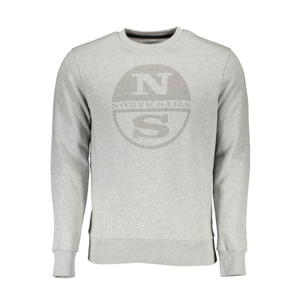 North Sails Unisex-Sweatshirt aus grauer Baumwolle