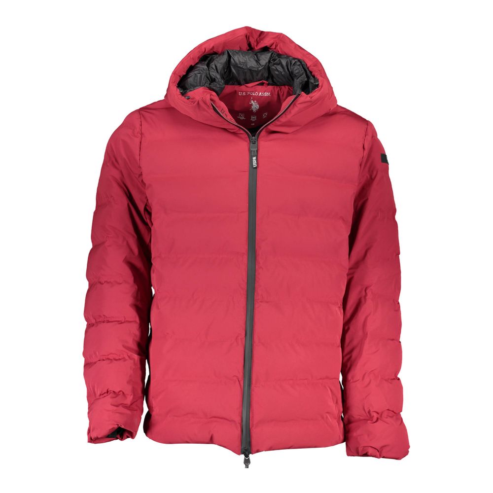 Giacca da uomo in poliammide rossa US POLO ASSN.