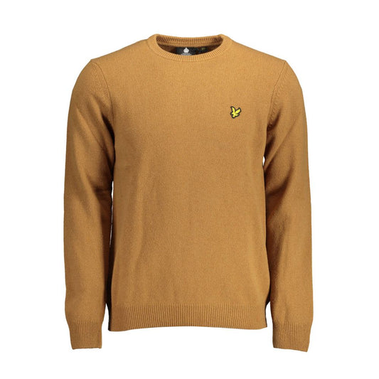 Maglione da uomo in lana marrone Lyle &amp; Scott