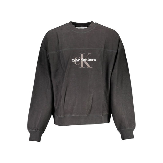 Maglione da uomo in cotone nero Calvin Klein