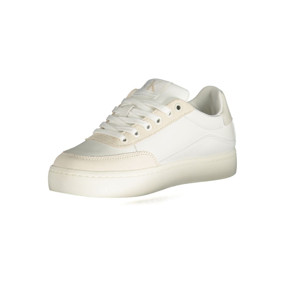 Calvin Klein – Weißer Polyester-Sneaker