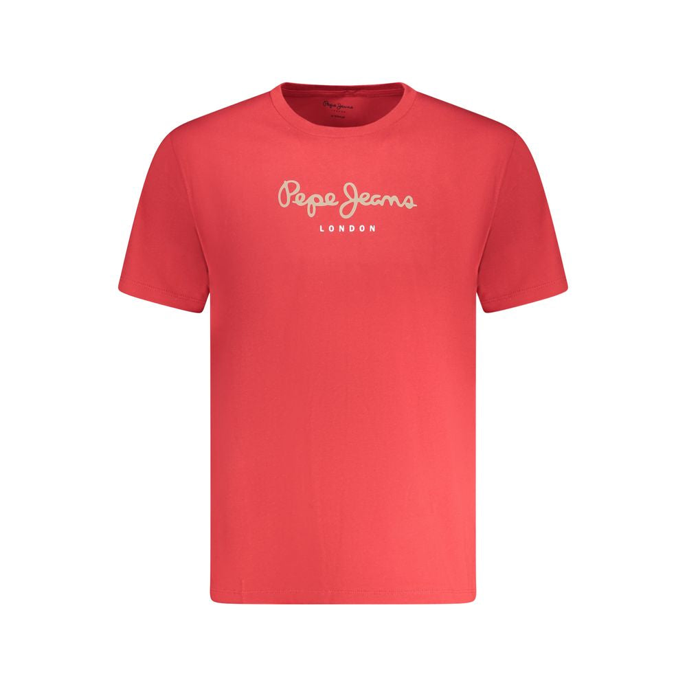 Pepe Jeans – Rotes Baumwoll-T-Shirt