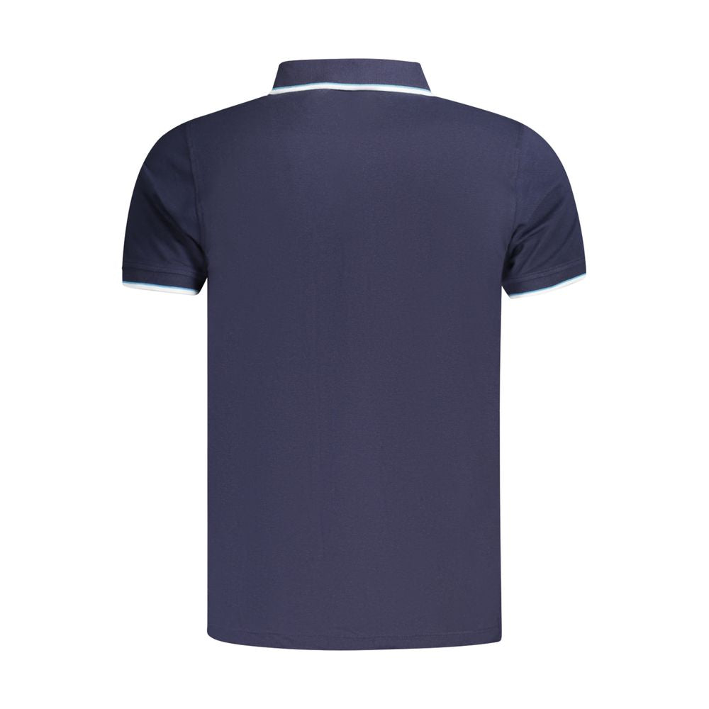 Norwegen 1963 Blaues Poloshirt aus Baumwolle für Herren