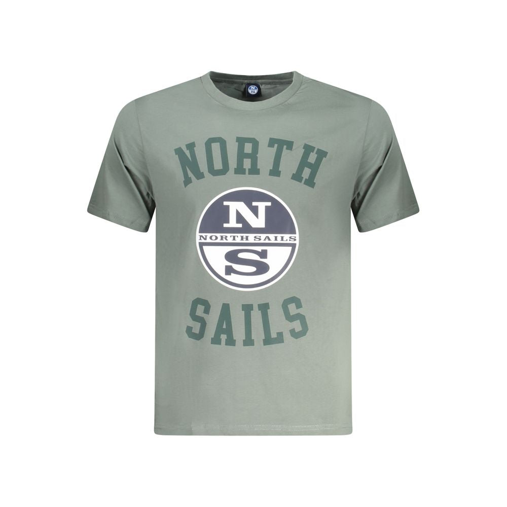 North Sails Herren T-Shirt aus grüner Baumwolle