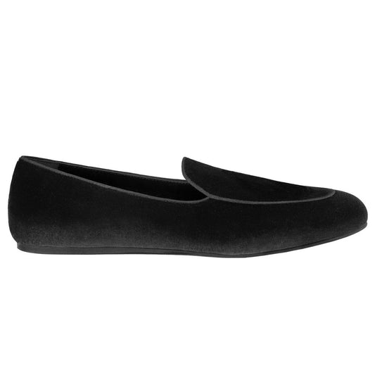 Charles Philip Unisex-Loafer aus schwarzem Samt