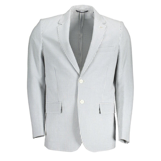 Gant White Cotton Men Blazer