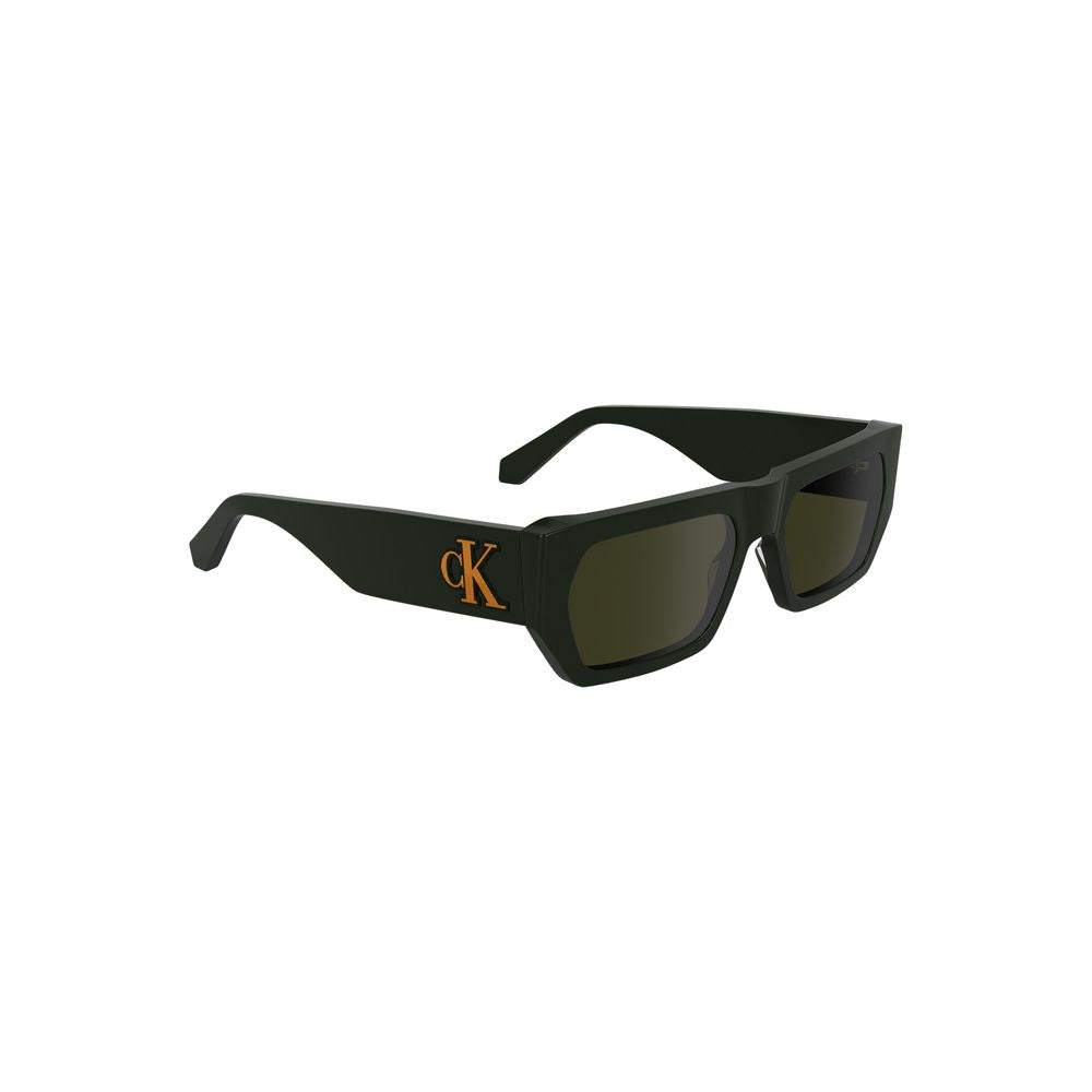 Calvin Klein Green Haircalf Men Sunglasses