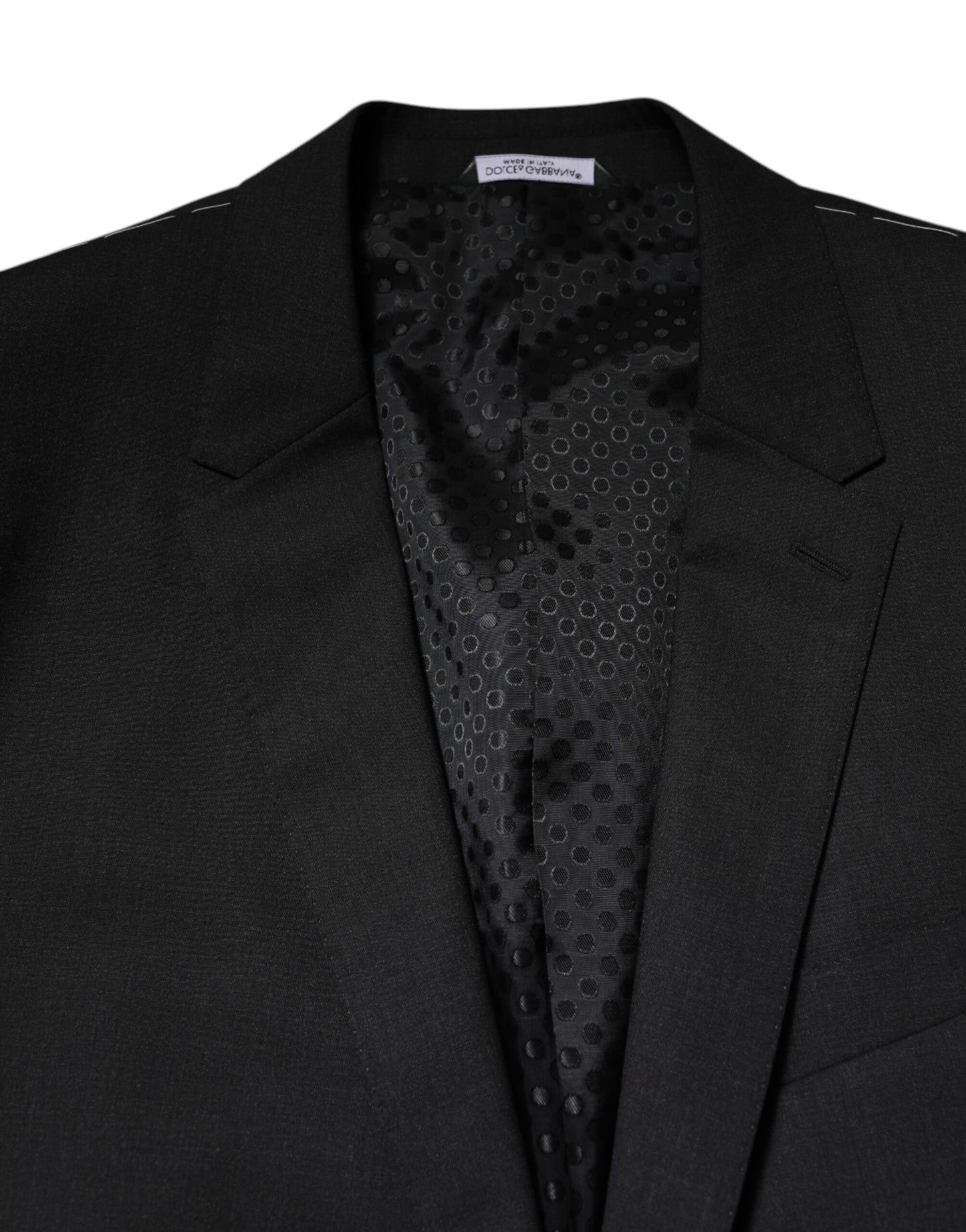 Dolce &amp; Gabbana Dunkelgraue MARTINI Einreihige Jacke