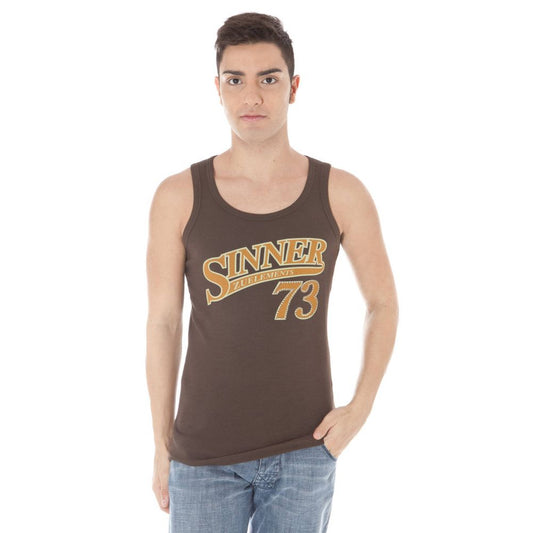 T-shirt in cotone marrone Zuelements
