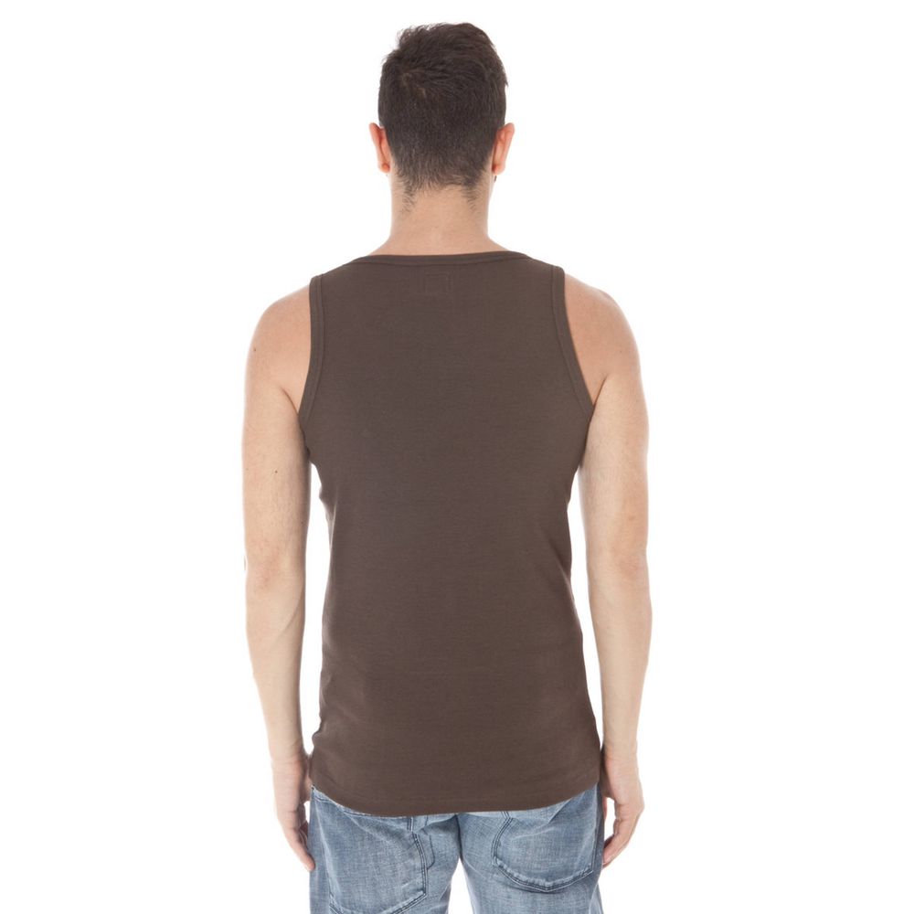 T-shirt in cotone marrone Zuelements