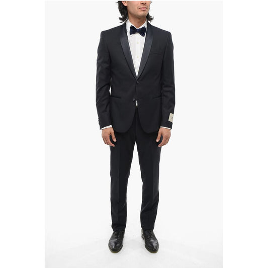 Corneliani CC COLLECTION 2-Piece RESET Suit with Satin Shawl Lapel