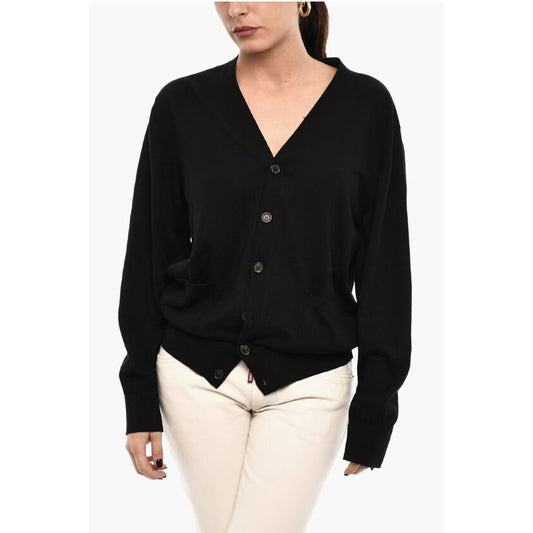 Dsquared² V-Neck Lightweight Cardigan with Breast Pocket