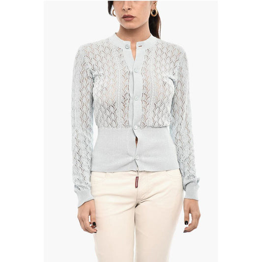 Dsquared² Perforated Cardigan with Logoed Buttons