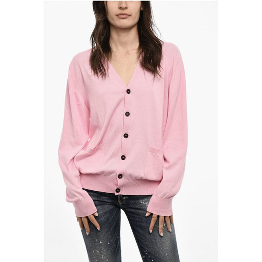 Dsquared² Lightweight Cotton Cardigan with Double Breast Pockets