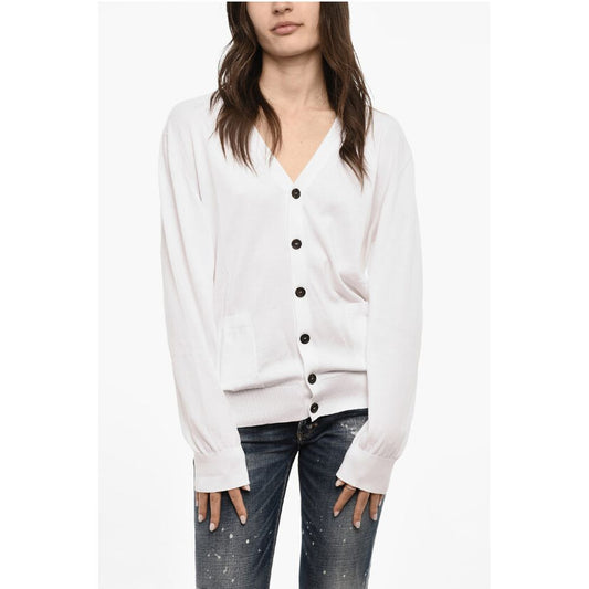 Dsquared² Lightweight Cotton Cardigan with Double Breast Pockets