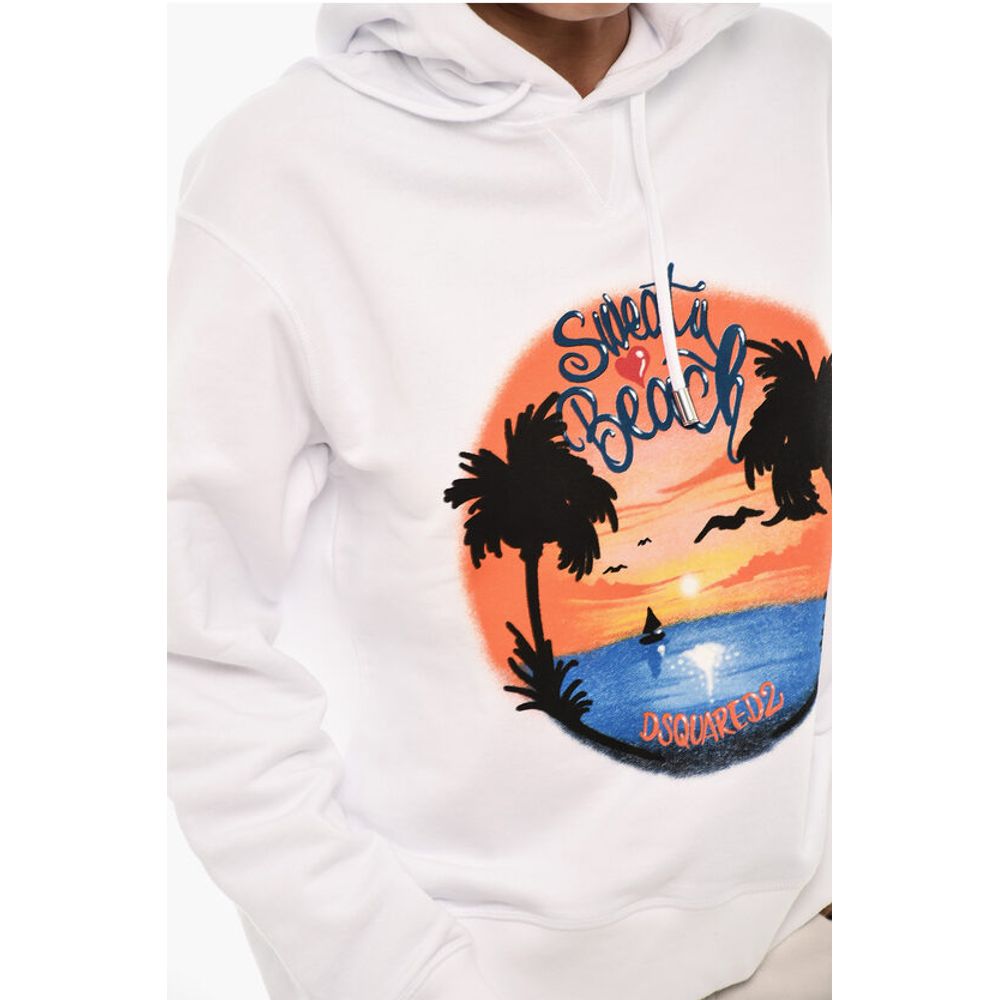 Dsquared² Printed Cotton Hoodie