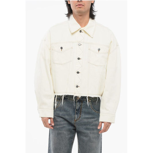 A.P.C. NATACHA RAMSAY-LEVI Denim Jacket with Visible Stitching and